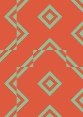 Soyut Geometrik Desen, hesaplama sanatı çizimi