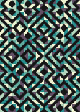 soyut geometrik desen, hesaplama sanatı illüstrasyonu