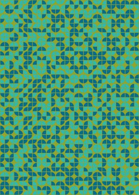 Soyut Geometrik Desen, hesaplama sanatı çizimi