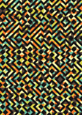 soyut geometrik desen, hesaplama sanatı illüstrasyonu