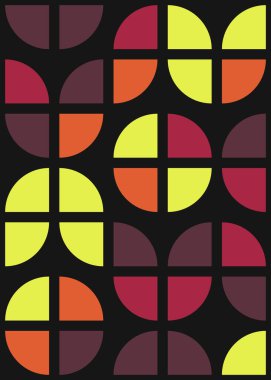 Soyut Geometrik Desen üretken hesaplama sanatı çizimi 