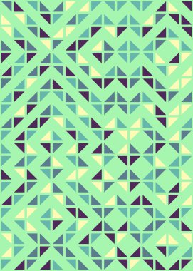 Soyut Geometrik Desen, hesaplama sanatı çizimi