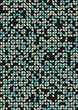 Soyut Geometrik Desen, hesaplama sanatı çizimi