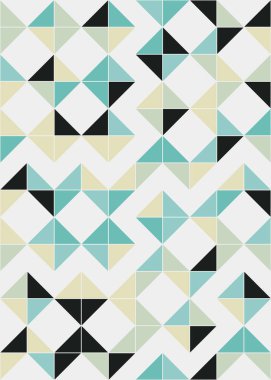 Soyut Geometrik Desen üretken hesaplama sanatı çizimi 