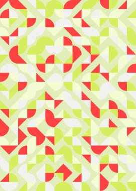 Soyut Geometrik Desen üretken hesaplama sanatı çizimi 