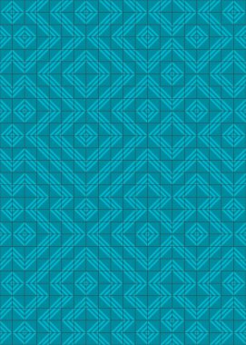 Soyut Geometrik Desen, hesaplama sanatı çizimi 