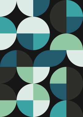 Soyut Geometrik Desen, hesaplama sanatı çizimi 