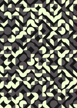 Soyut Geometrik Desen, hesaplama sanatı çizimi