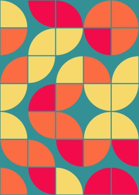 soyut geometrik desen, hesaplama sanatı illüstrasyonu