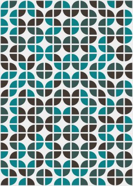 Soyut Geometrik Desen, hesaplama sanatı çizimi
