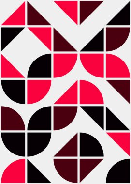 Soyut renk geometrik mozaik desen üretken hesaplama sanatı çizimi, fayans rengi parçalarının taklidi