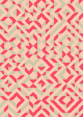 soyut geometrik desen, hesaplama sanatı illüstrasyonu