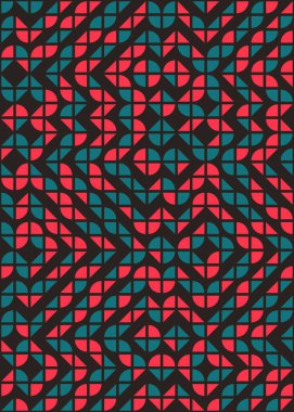 soyut geometrik desen, hesaplama sanatı illüstrasyonu