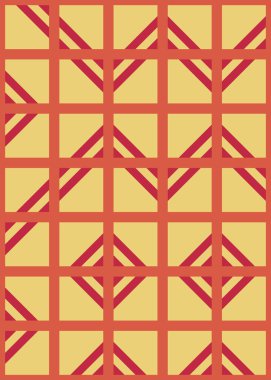 Soyut Geometrik Desen, hesaplama sanatı çizimi