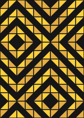 Soyut Geometrik Desen, hesaplama sanatı çizimi