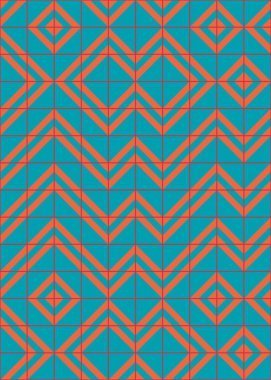 Soyut Geometrik Desen, hesaplama sanatı çizimi