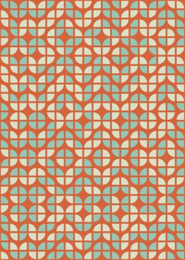 Soyut Geometrik Desen üretken hesaplama sanatı çizimi 