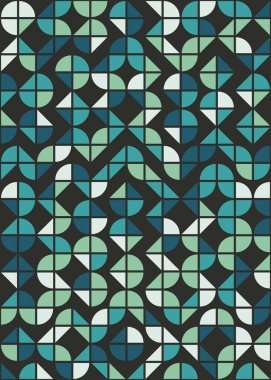 Soyut Geometrik Desen, hesaplama sanatı çizimi