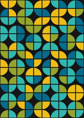 Soyut Geometrik Desen, hesaplama sanatı çizimi