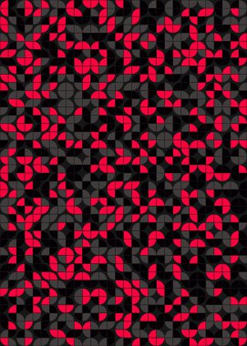 soyut geometrik desen, hesaplama sanatı illüstrasyonu