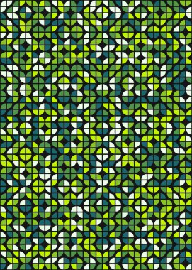 Soyut Geometrik Desen, hesaplama sanatı çizimi