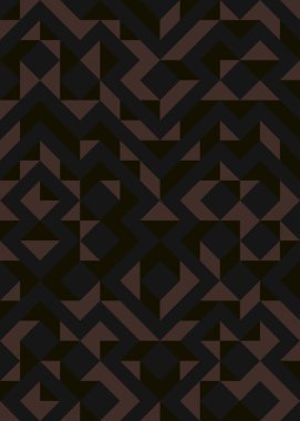 Soyut renk geometrik mozaik desen üretken hesaplama sanatı çizimi, fayans rengi parçalarının taklidi