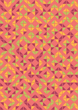 Soyut Geometrik Desen, hesaplama sanatı çizimi