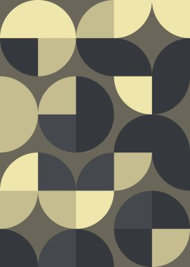 Soyut renk geometrik mozaik desen üretken hesaplama sanatı çizimi, fayans rengi parçalarının taklidi