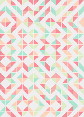 Soyut Geometrik Desen, hesaplama sanatı çizimi