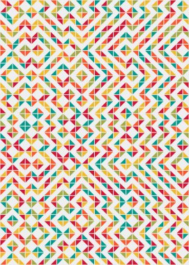 Soyut Geometrik Desen, hesaplama sanatı çizimi