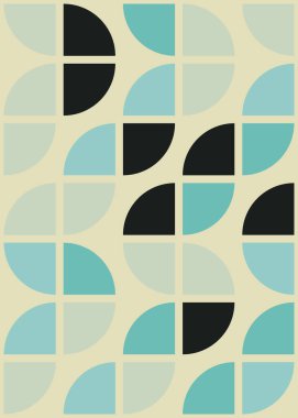 Soyut Geometrik Desen, hesaplama sanatı çizimi 