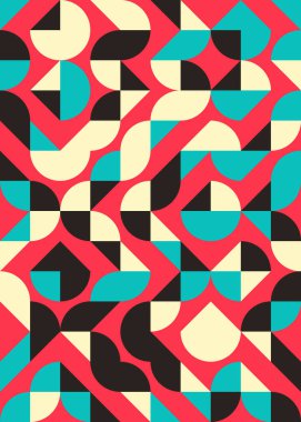 Soyut Geometrik Desen, hesaplama sanatı çizimi