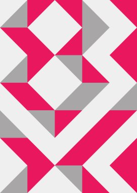 Soyut Geometrik Desen, hesaplama sanatı çizimi 