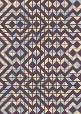 Soyut Geometrik Desen, hesaplama sanatı çizimi