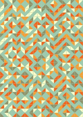 Soyut Geometrik Desen, hesaplama sanatı çizimi