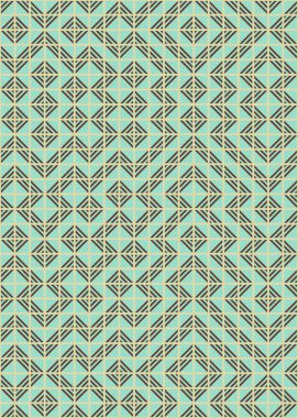 Soyut Geometrik Desen, hesaplama sanatı çizimi 