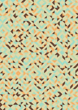 Soyut Geometrik Desen üretken hesaplama sanatı çizimi 