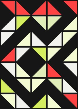 Soyut Geometrik Desen, hesaplama sanatı çizimi