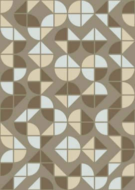 Soyut Geometrik Desen üretken hesaplama sanatı çizimi 