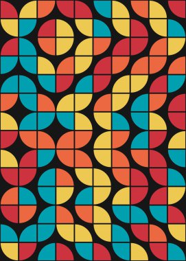 soyut geometrik desen, hesaplama sanatı illüstrasyonu