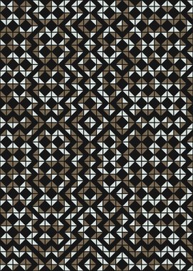 Soyut Geometrik Desen üretken hesaplama sanatı çizimi 