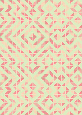 Soyut Geometrik Desen üretken hesaplama sanatı çizimi 