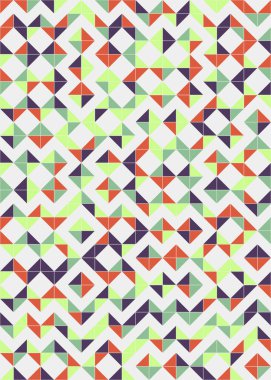 Soyut Geometrik Desen üretken hesaplama sanatı çizimi 