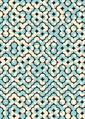 Soyut Geometrik Desen üretken hesaplama sanatı çizimi 