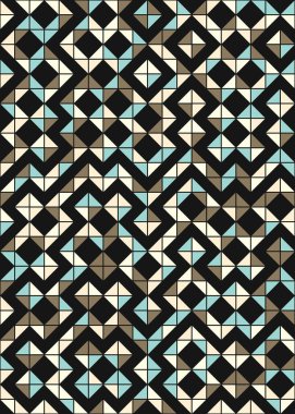 soyut geometrik desen, hesaplama sanatı illüstrasyonu