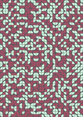 Soyut Geometrik Desen, hesaplama sanatı çizimi