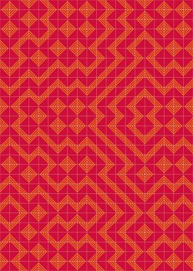 soyut geometrik desen, hesaplama sanatı illüstrasyonu