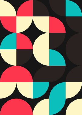 Soyut Geometrik Desen, hesaplama sanatı çizimi