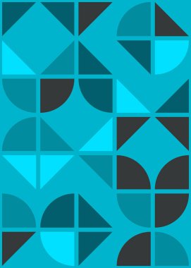 Soyut Geometrik Desen, hesaplama sanatı çizimi 