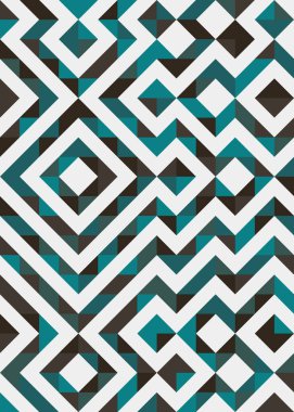 Soyut Geometrik Desen üretken hesaplama sanatı çizimi 